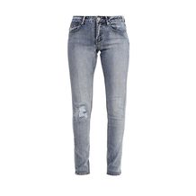 LOST INK  LOW RISE SKINNY IN CASPIA WASH WITH RIPS