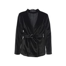 LOST INK  VELVET BELTED BLAZER